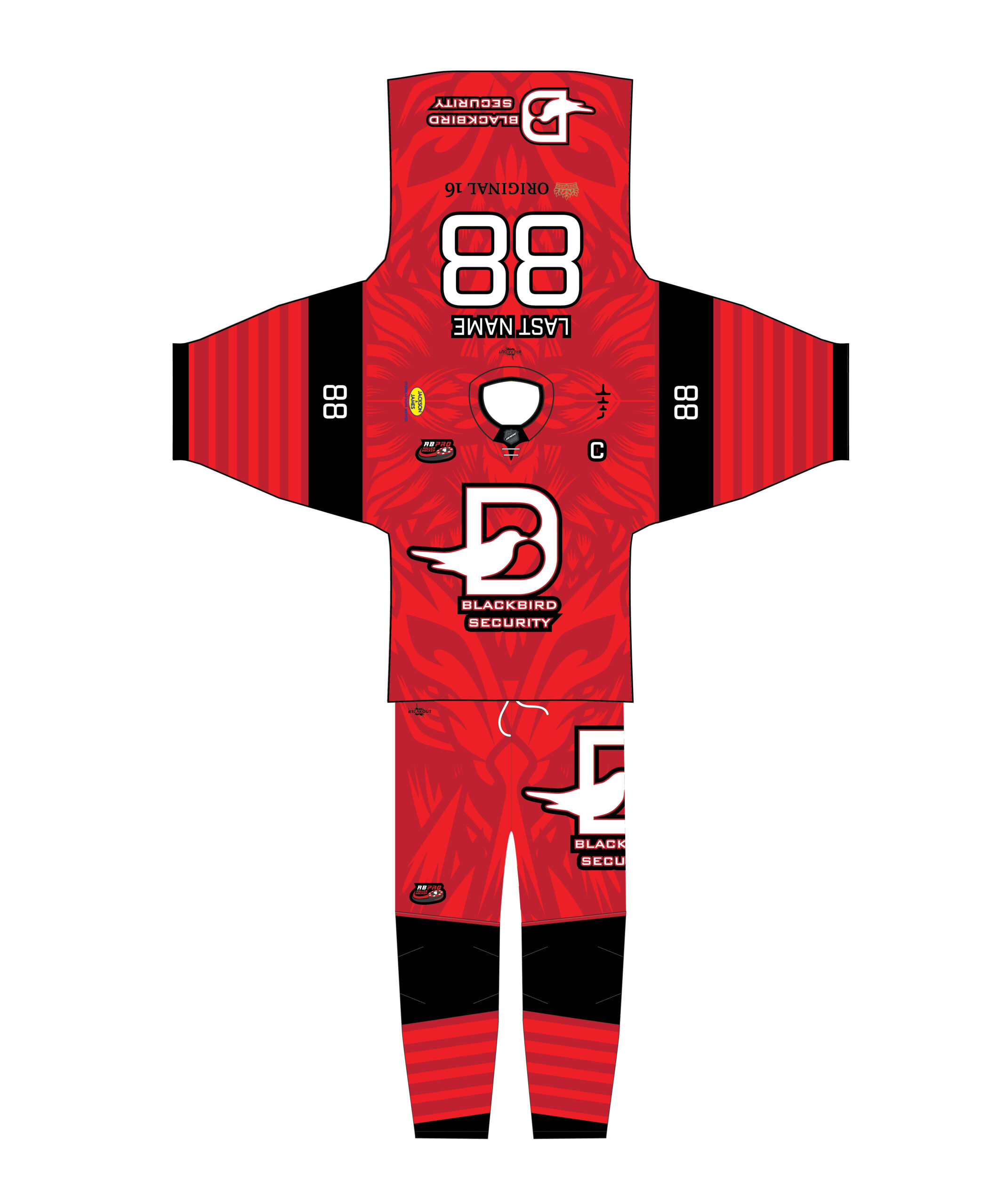 Alberta Blackbirds - Pro Roller Hockey Uniform - Tony Headrick