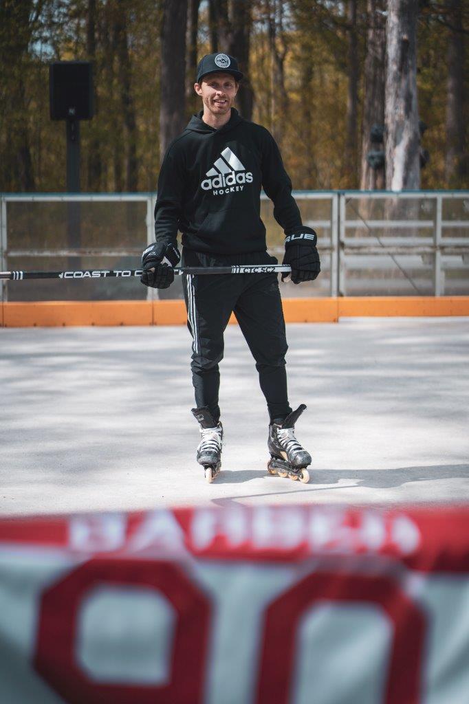 Pavel Barber Modeling the CTC SC2 Hockey Shaft designed by Tony Headrick