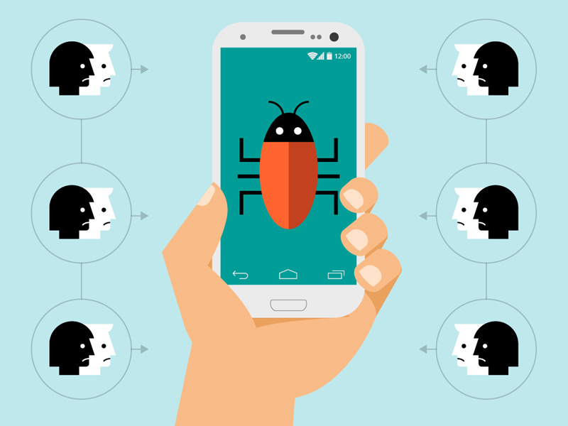 Hacked Phone Illustration - Tony Headrick